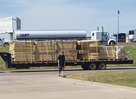 Transporting Oilfield Tank Pedestals